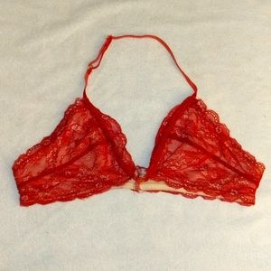 *NWOT* UO Out From Under Red Lace Bralette
